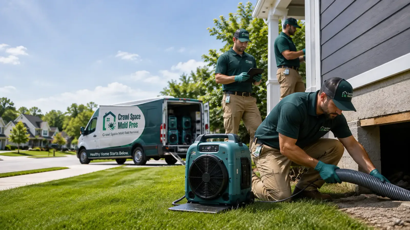 Crawl Space Mold Removal in Mastic, NY